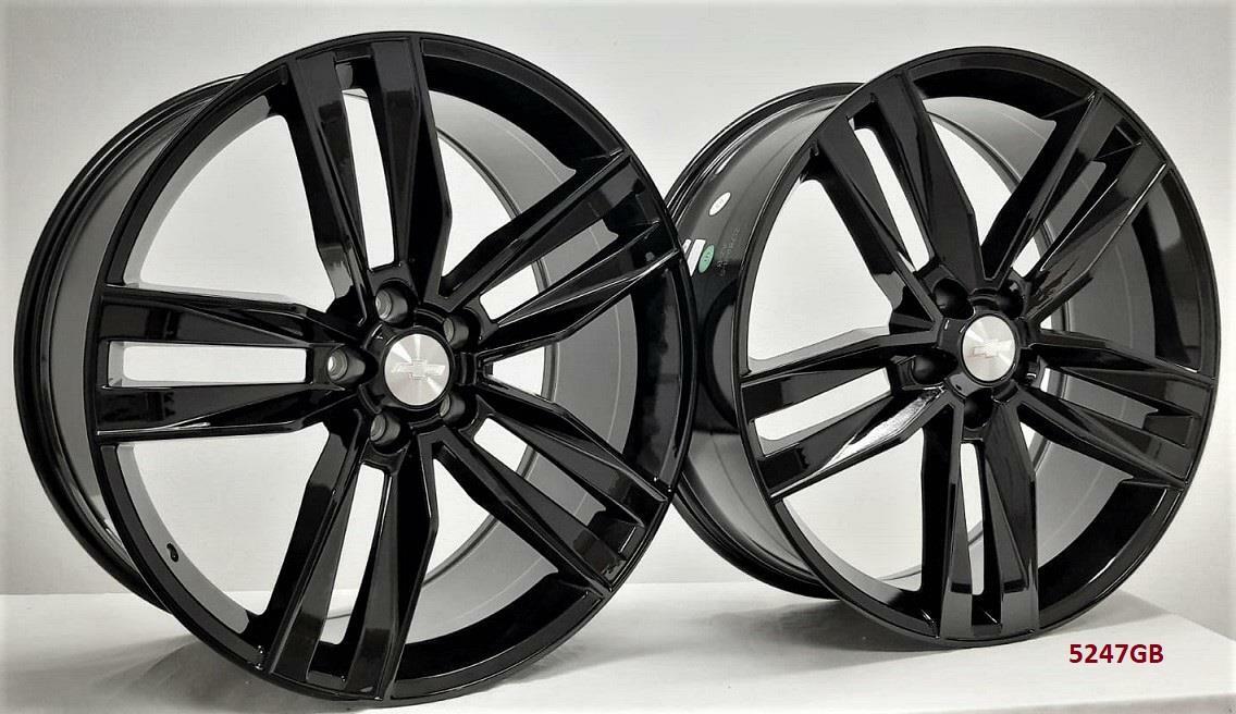 22" WHEELS FOR CHEVY CAMARO LT1 CONVERTIBLE 2020 & UP (staggered 22x8.5/10")