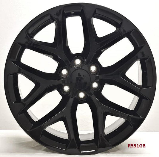22" WHEELS FOR GMC SIERRA 1500 2007-18 22x9 6x139.7 (4 wheels)