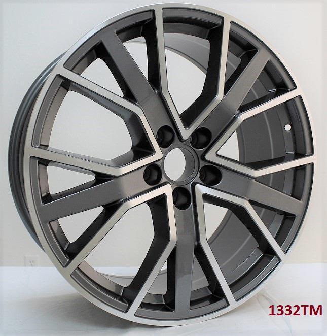 22'' wheels for AUDI Q7 3.0 PRESTIGE 2017 & UP 5x112 22x9.5 +26mm