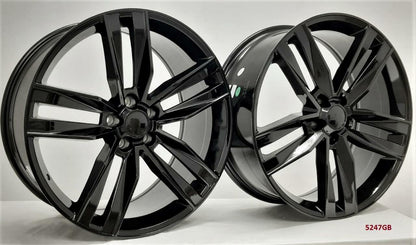22" WHEELS FOR CHEVY CAMARO LS COUPE 2018 & UP (staggered 22x8.5/10") 5x120