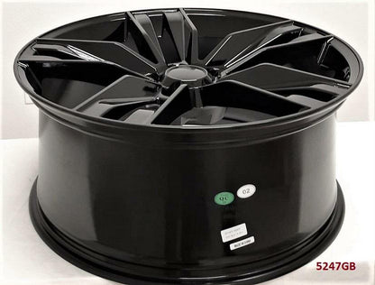 22" WHEELS FOR CHEVY CAMARO LT1 COUPE 2020 & UP (staggered 22x8.5/10") 5x120
