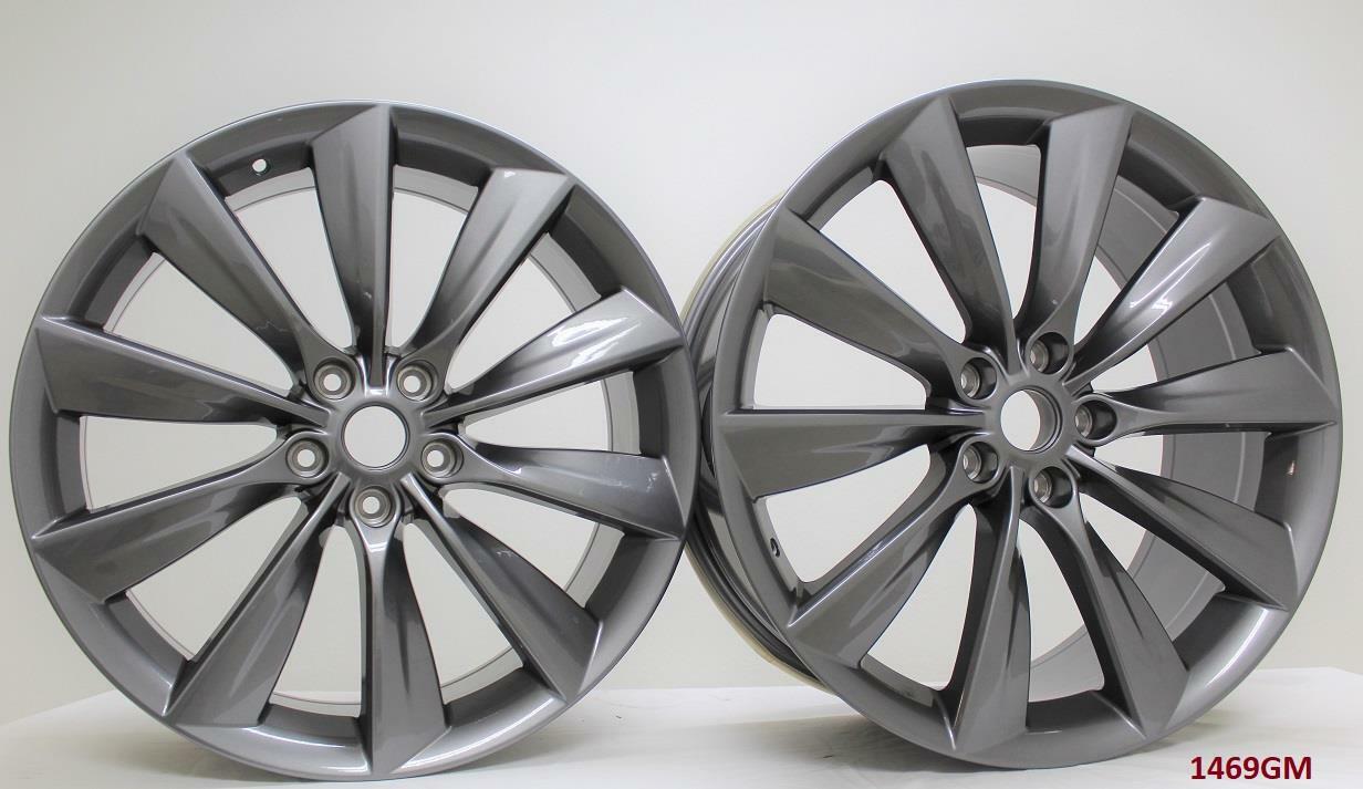 21" wheels fits TESLA MODEL S 85 P85 (staggered 21x8.5"/21x9")