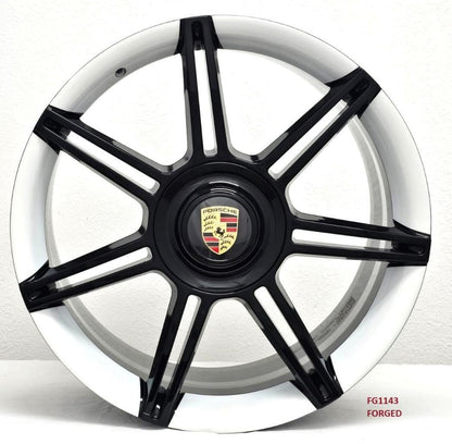 20'' FORGED wheels for PORSCHE TAYCAN TURBO CROSS TURISMO 2021 & UP White lip