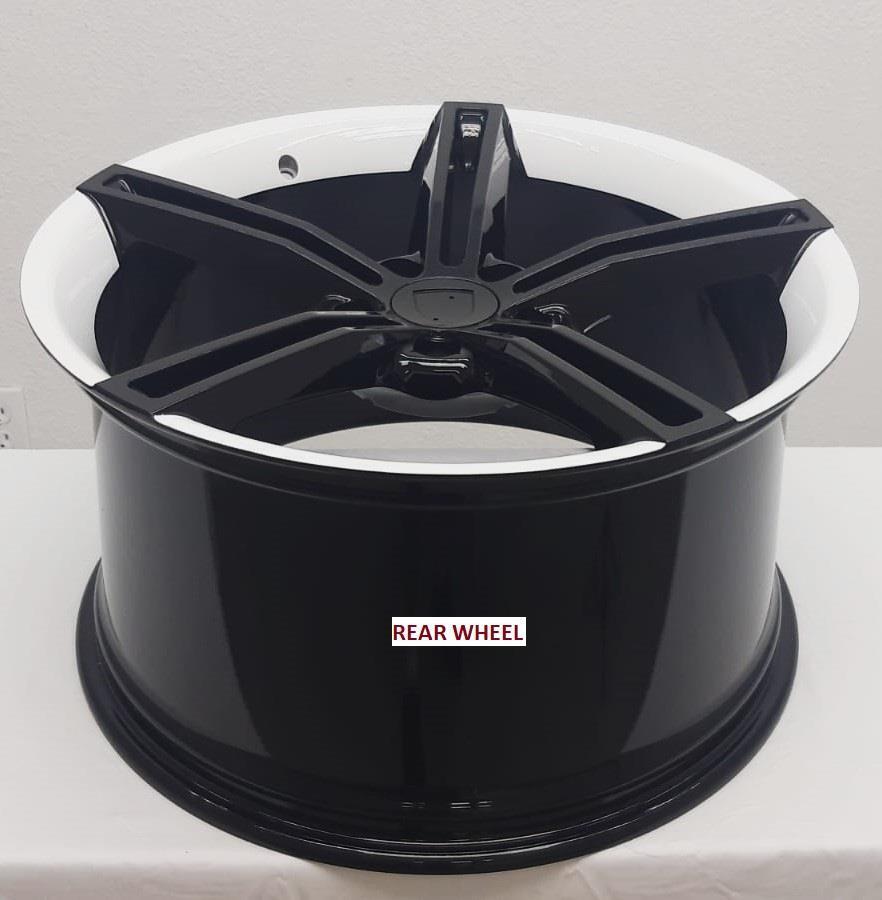 20'' FORGED wheels for PORSCHE TAYCAN 4S 2020 & UP 20X9/11" 5x130 (White lip)