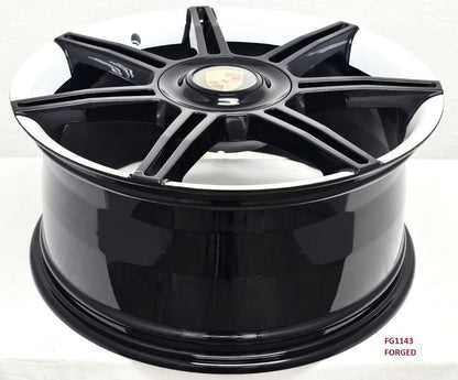 20'' FORGED wheels for PORSCHE TAYCAN 4S 2020 & UP 20X9/11" 5x130 White lip
