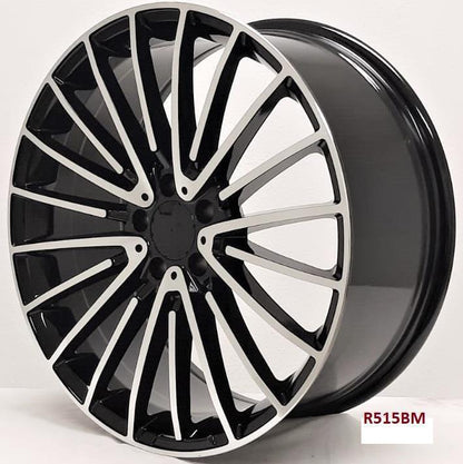 20'' wheels for Mercedes SL550 2007 Thru 2019 (Staggered 20x8.5/9.5)