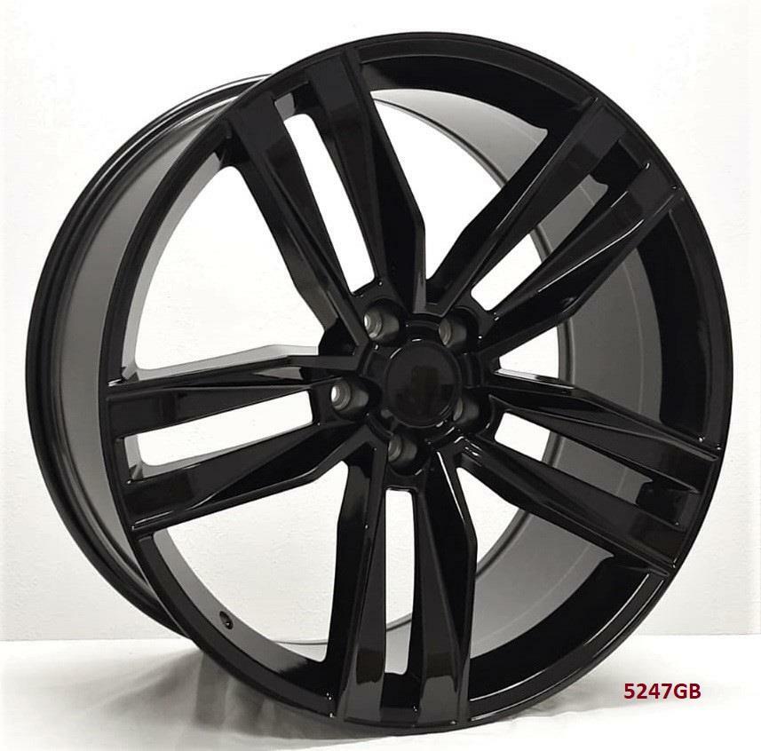 22" WHEELS FOR CHEVY CAMARO LS, SS CONVERTIBLE 2015-17 (staggered 22x8.5/10")