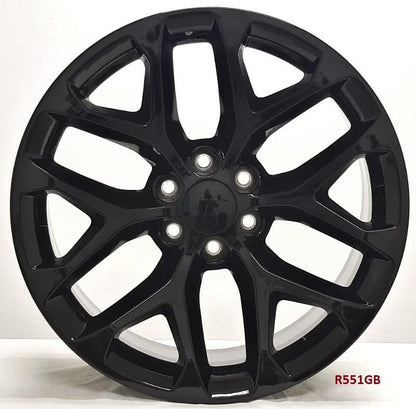 22" WHEELS FOR CHEVY TAHOE 2007-20 22x9 6x139.7 (4 wheels)