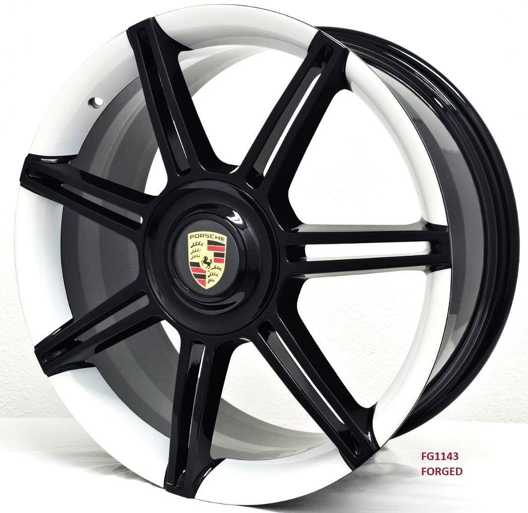 20'' FORGED wheels for PORSCHE TAYCAN TURBO 2020 & UP 20X9/11" White lip