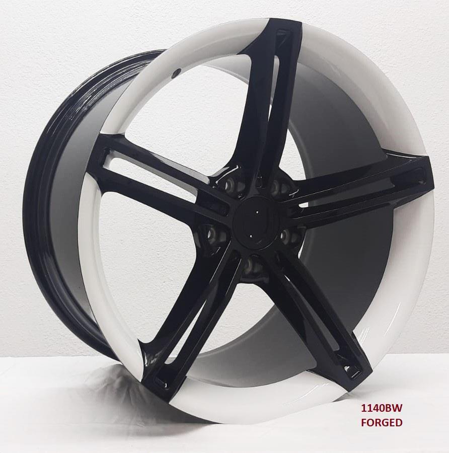 20'' FORGED wheels for PORSCHE TAYCAN 4S 2020 & UP 20X9/11" 5x130 (White lip)