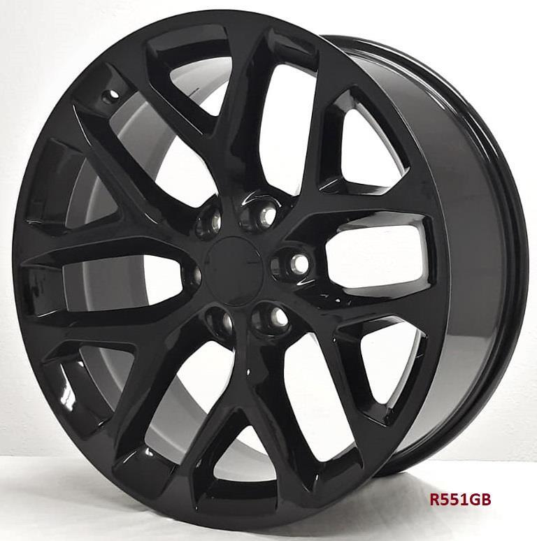 22" WHEELS FOR CHEVY TAHOE 2007-20 22x9 6x139.7 (4 wheels)