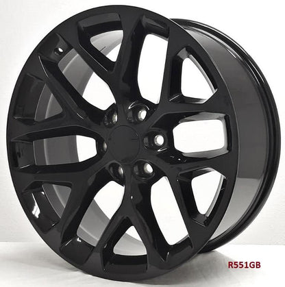 22" WHEELS FOR CHEVY TAHOE 2007-20 22x9 6x139.7 (4 wheels)