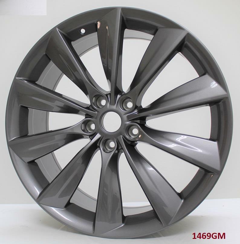 21" wheels fits TESLA MODEL S 85 P85 (staggered 21x8.5"/21x9")