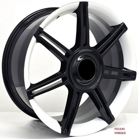 21'' FORGED wheels for PORSCHE TAYCAN 4S 2020 & UP 21X9.5/11.5" 5X130 white lip