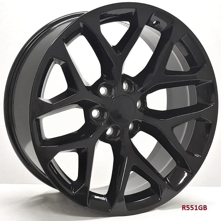 22" WHEELS FOR CHEVY TAHOE 2007-20 22x9 6x139.7 (4 wheels)