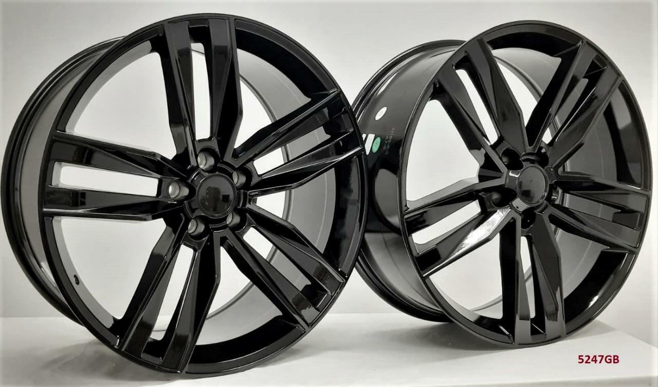 22" WHEELS FOR CHEVY CAMARO LS, SS CONVERTIBLE 2015-17 (staggered 22x8.5/10")