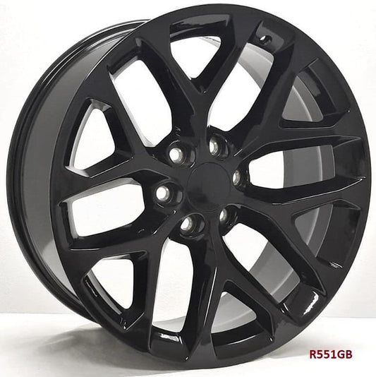 22" WHEELS FOR GMC YUKON, YUKON XL 2007-20 22x9 6x139.7 (4 wheels)