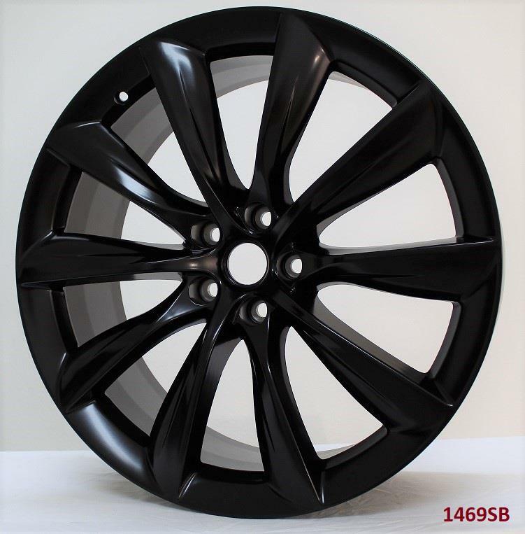 22" wheels fits TESLA MODEL S 85 P85 (staggered 22x9"/22x10")