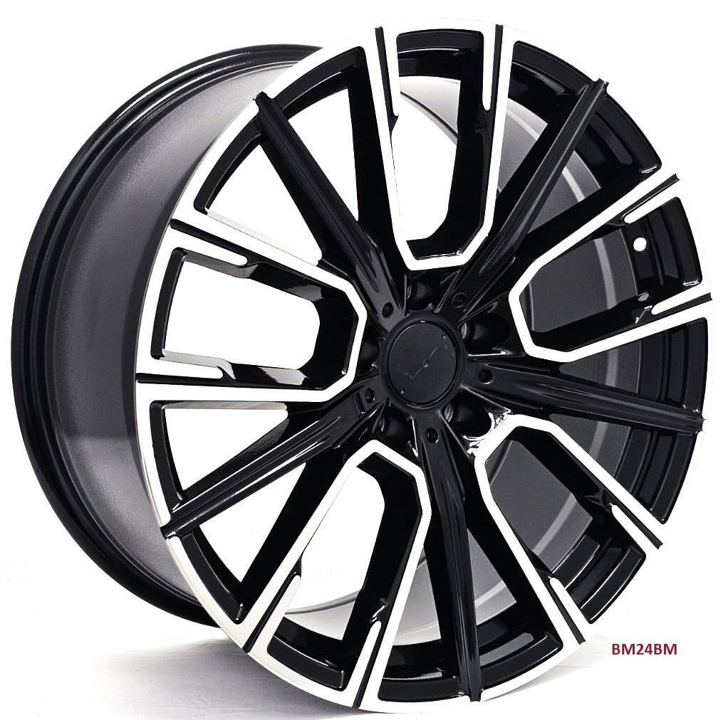 20'' wheels for BMW 528 535 550 XDRIVE 2012-16 5x120 (staggered 20x8.5/9.5)