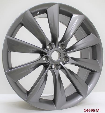 22'' wheels for TESLA MODEL X 90D P90D (staggered 22x9"/22x10") ACCELERA TIRE