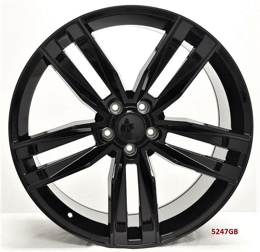22" WHEELS FOR CHEVY CAMARO LS, SS CONVERTIBLE 2015-17 (staggered 22x8.5/10")