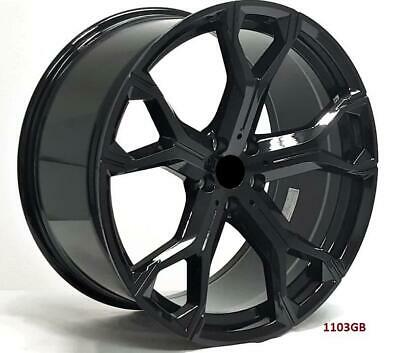 22'' wheels for BMW X5 S Drive 35i Base luxury M Sport 2014-18 22x9.5/10.5 5x120