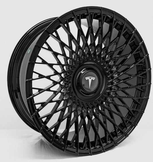 22" FORGED wheels for TESLA MODEL X 60D 2015-16 (staggered 22x9"/22x10")