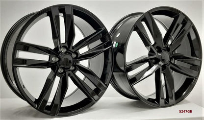 22" WHEELS FOR CHEVY CAMARO LS, LT, SS 2010-15 (staggered 22x8.5/10") 5x120