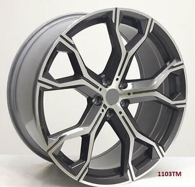 22'' wheels for BMW X5 S Drive 35i Base luxury M Sport X line 2014-18 5x120