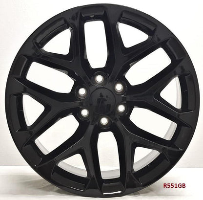 22" WHEELS FOR CHEVY AVALANCHE 2007-13 22x9 6x139.7 (4 wheels)