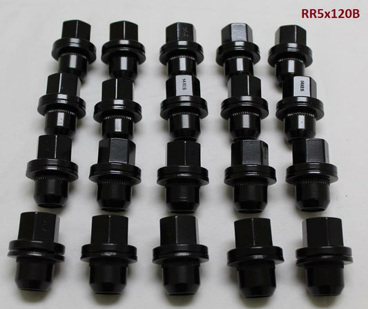 WHEEL LUG NUTS FOR RANGE ROVER HSE, SUPERCHARGED, AUTOBIOGRAPHY 2006-21 BLACK