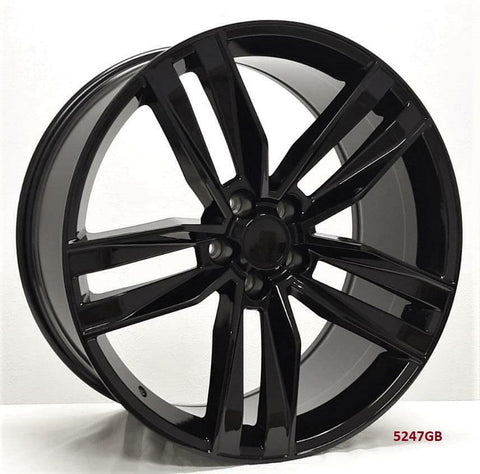 22" WHEELS FOR CHEVY CAMARO LS, SS COUPE 2015-17 (staggered 22x8.5/10") 5x120