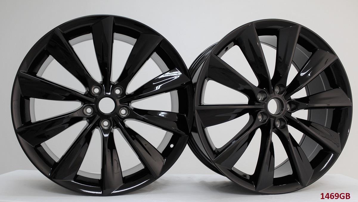21" wheels fits TESLA MODEL S 85 P85 (staggered 21x8.5"/21x9") PIRELLI TIRES