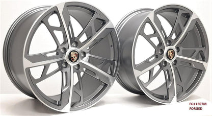 21'' FORGED wheels for PORSCHE TAYCAN TURBO 2020 & UP 21X9.5/11.5 PIRELLI TIRES