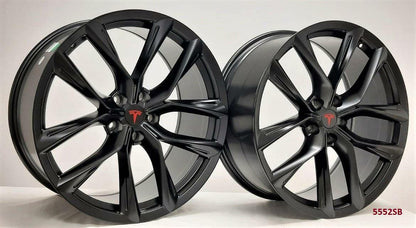 22" wheels fits TESLA MODEL S PERFORMANCE 2019 & UP (staggered 22x9"/22x10")