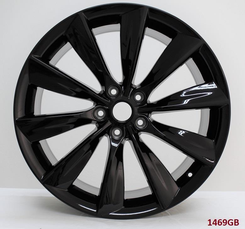 22'' wheels for TESLA MODEL X 90D P90D (staggered 22x9"/22x10") ACCELERA TIRE